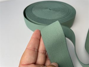 Blød elastik til undertøj -  4 cm i mørk old green